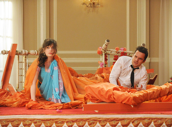 Zooey Deschanel, New Girl, Jake Johnson Zooey Deschanel, New Girl, Jake Johnson